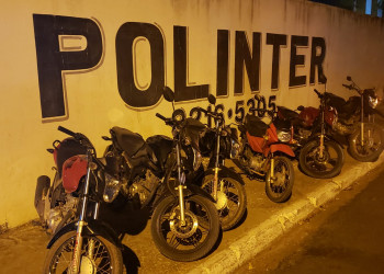 POLINTER encontra seis motos roubadas dentro de residência na zona Sul de Teresina